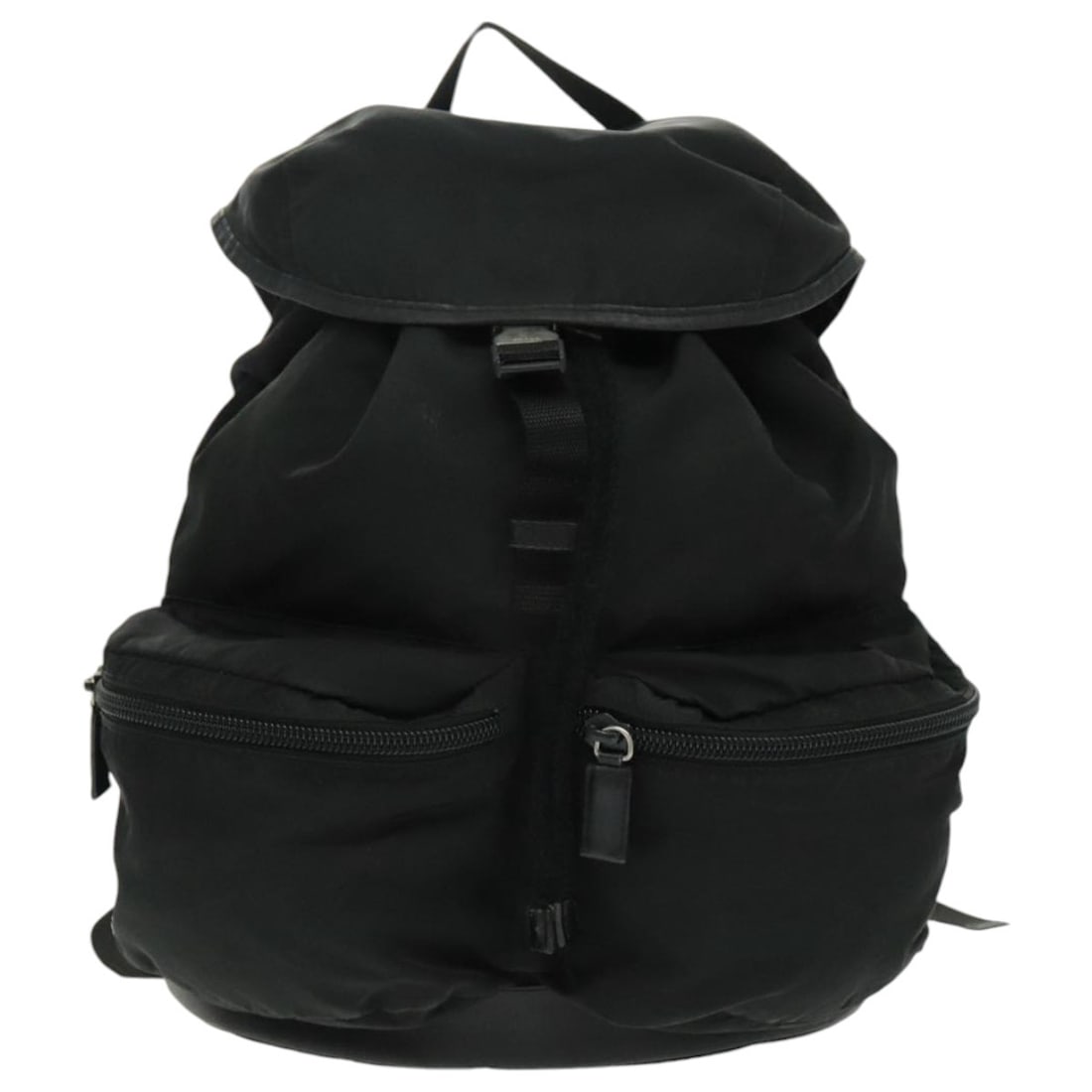 Black Nylon Prada Backpack with Dual Front Pockets Unisex (1 of 18)