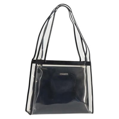 GUCCI Black Vinyl Tote Bag Italy 001 2058 1773 5: GUCCI Black Vinyl Tote Bag Italy 001 2058 1773 5 This GUCCI tote bag is crafted from black vinyl and features a spacious interior, making it suitable for daily use. The bag showcases a classic tote si