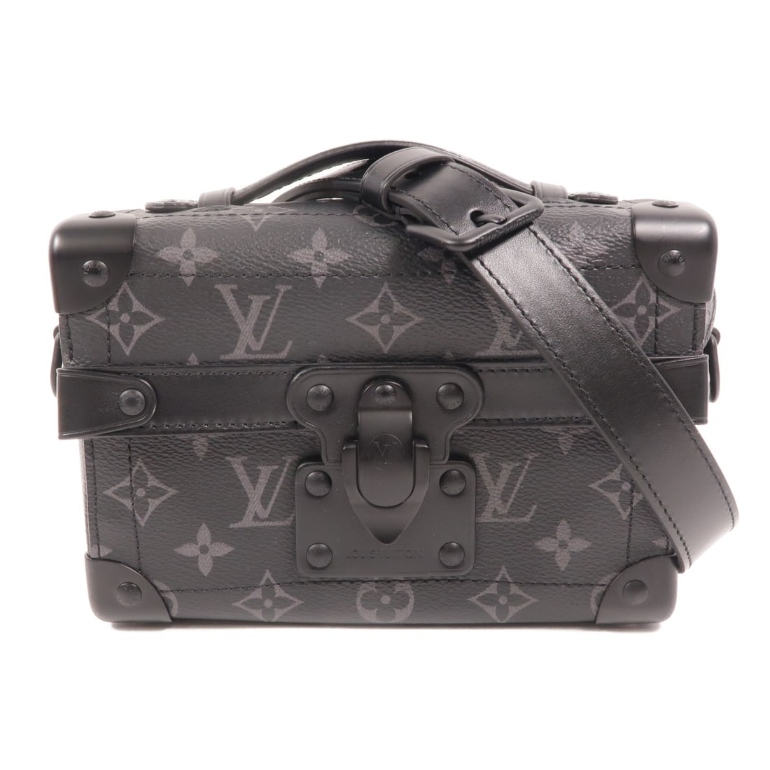 Louis Vuitton Soul Truck Monogram Eclipse 2way Shoulder Bag: Louis Vuitton Soul Truck Monogram Eclipse 2way Shoulder Bag This Louis Vuitton LV Soul Truck 2 Way Shoulder Bag features the Monogram Eclipse design in black. Crafted from durable PVC coated canvas, i