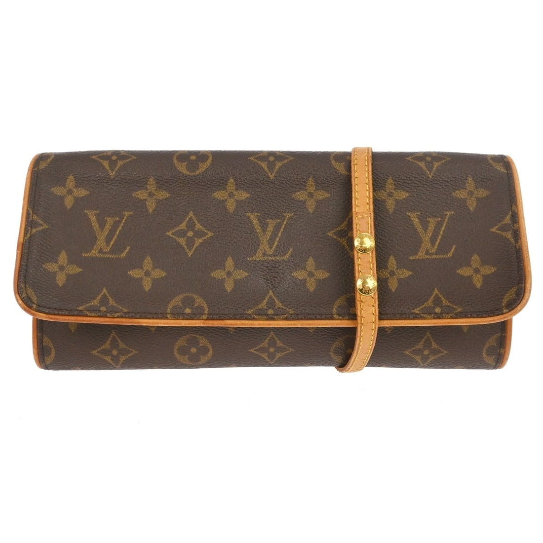 Louis Vuitton Pochette Twin GM Monogram Crossbody Bag: Louis Vuitton Pochette Twin GM Monogram Crossbody Bag This Louis Vuitton Pochette Twin GM Crossbody Bag features the iconic monogram canvas leather exterior with a classic brown color. It is designed 