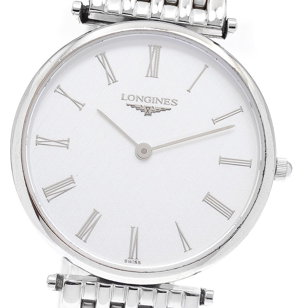Longines Grand Classic quartz men's stainless steel wristwatch band only (1 of 6)