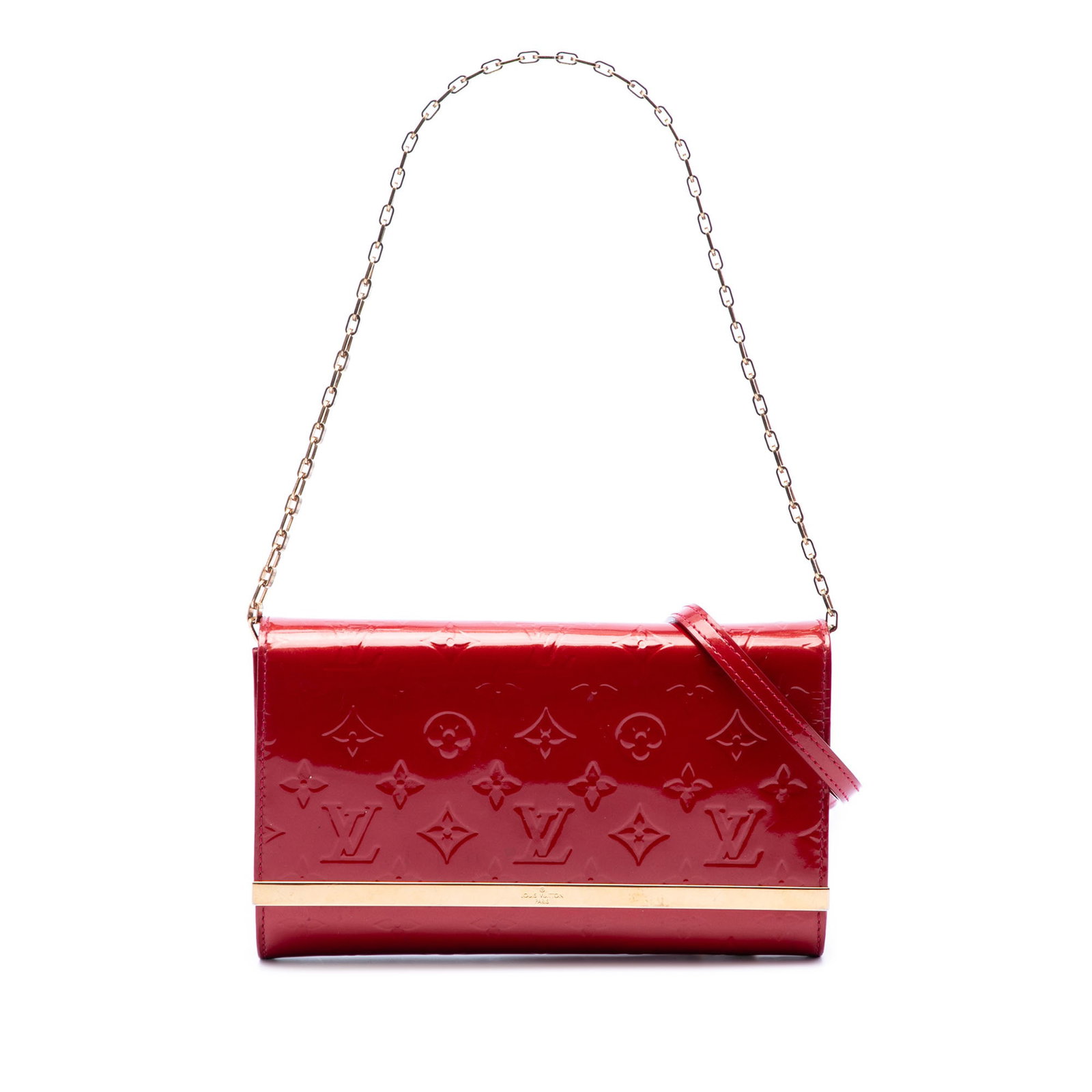 Louis Vuitton Ana Vernis red leather shoulder bag (1 of 6)