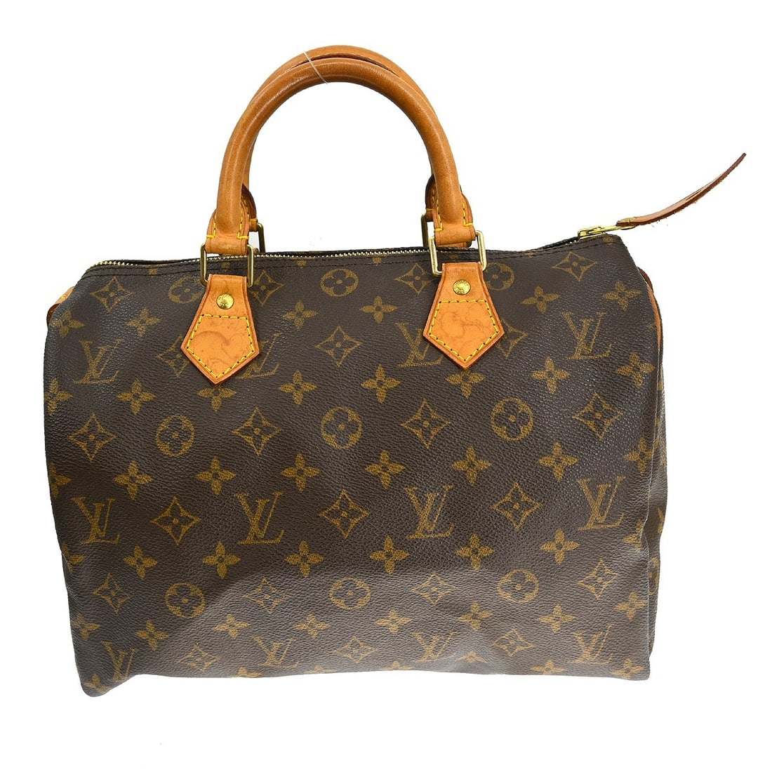 Louis Vuitton Speedy 30 Monogram Canvas Satchel Handbag: Louis Vuitton Speedy 30 Monogram Canvas Satchel Handbag This Louis Vuitton Speedy 30 handbag features the signature Monogram canvas and a classic satchel design. It has double beige leather handles an
