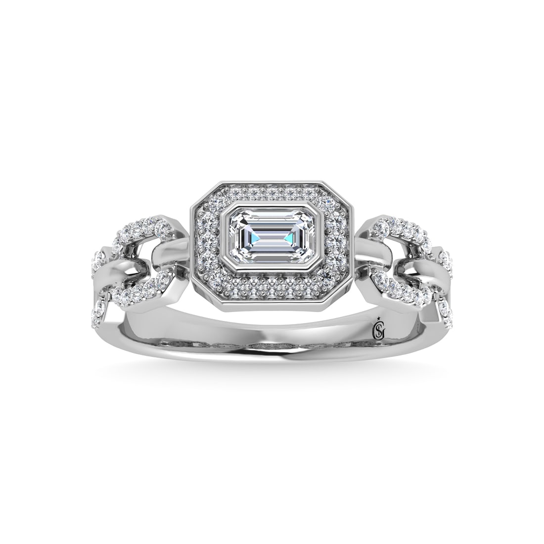 14K White Gold Diamond 1/2 Ct.Tw. Fashion Ring (1 of 4)