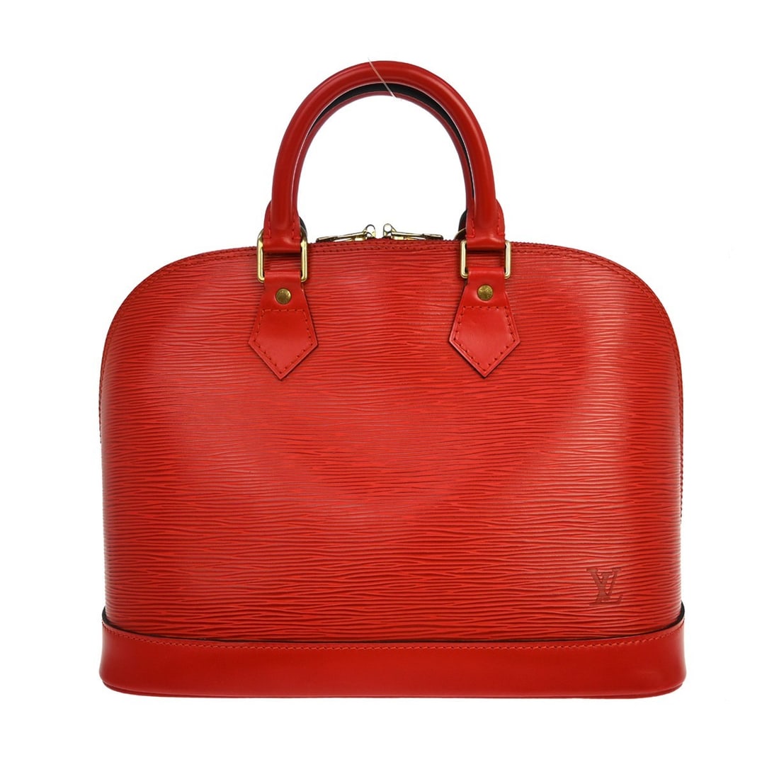Louis Vuitton Epi Leather Vintage Alma Red Tote: Louis Vuitton Epi Leather Vintage Alma Red Tote This Louis Vuitton Vintage Alma Handbag is crafted from red Epi leather and features a structured silhouette. Made in France, it is designed for women a