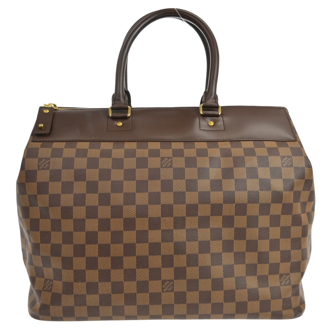 Louis Vuitton Greenwich PM Damier Canvas Brown Tote: Louis Vuitton Greenwich PM Damier Canvas Brown Tote This Louis Vuitton Greenwich PM handbag features the iconic Damier canvas leather in a classic brown check pattern. Designed with a large size and d