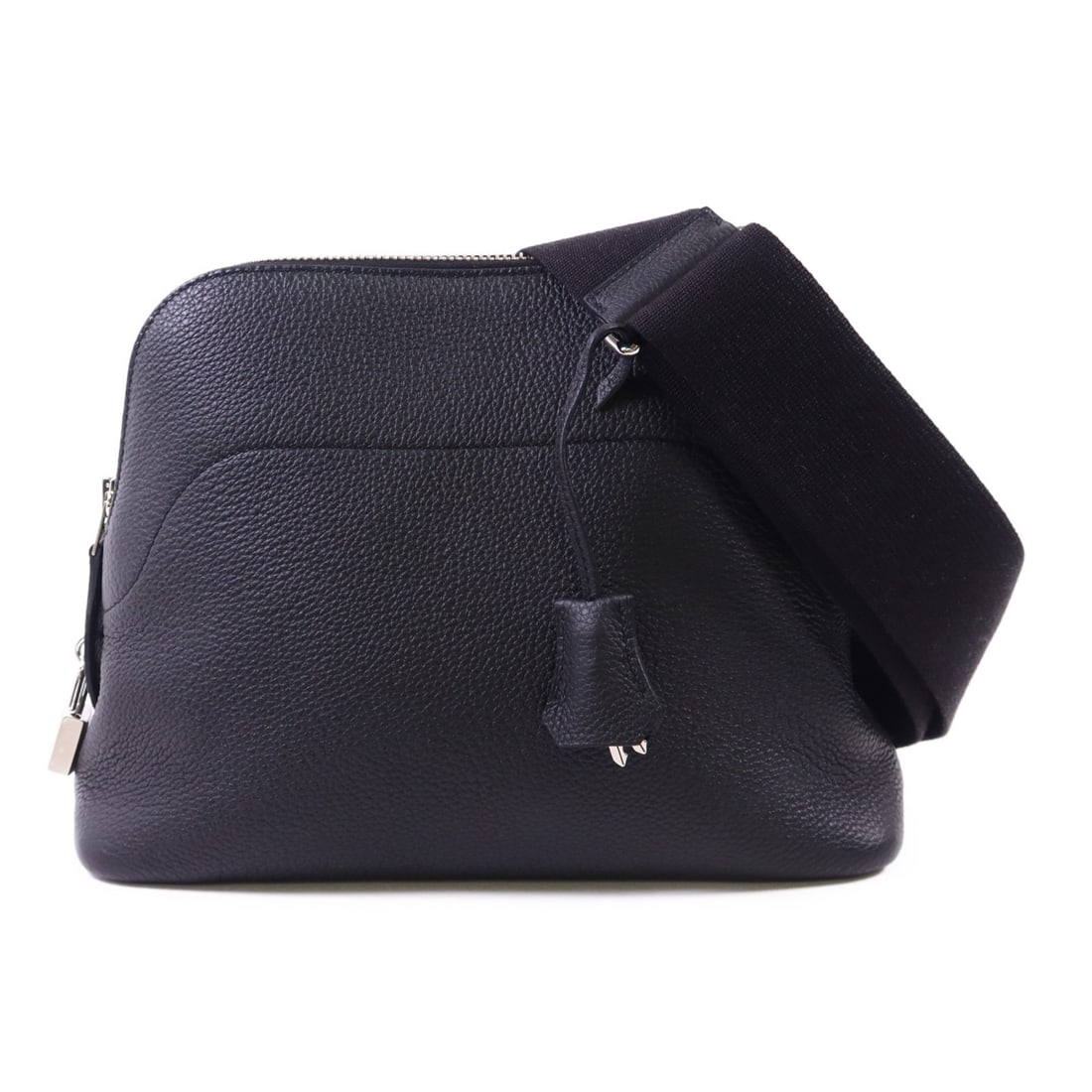 Hermes Bolide Black Togo Leather Messenger Shoulder Bag with Palladium Hardware (1 of 15)