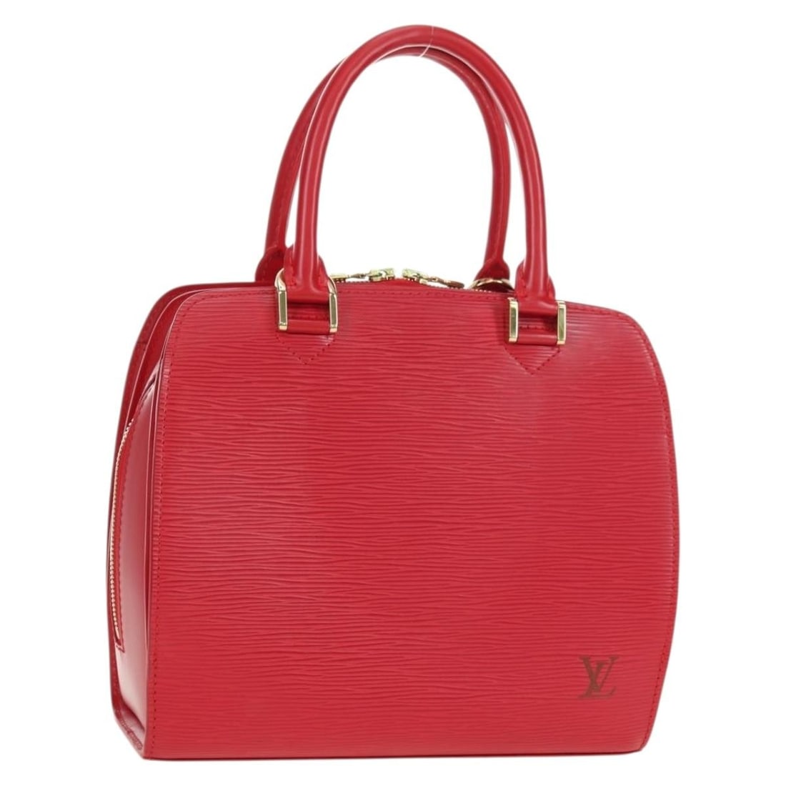 Louis Vuitton Pont Neuf Epi Leather Red Handbag M52057: Louis Vuitton Pont Neuf Epi Leather Red Handbag M52057 This Louis Vuitton Epi Pont Neuf hand bag in red features the brand's signature Epi leather for a refined and durable look. Designed for women, i