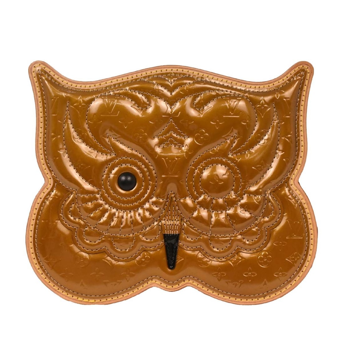 Louis Vuitton Monogram Vernis Owl Crossbody Pochette: Louis Vuitton Monogram Vernis Owl Crossbody Pochette This Louis Vuitton Conte De Fees Pochette Owl Shoulder Bag features a bronze Monogram Vernis patent leather exterior with logo accents. The bag is 