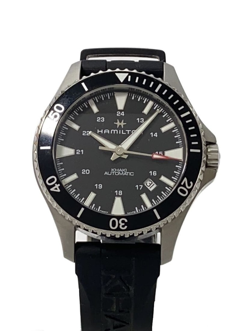 Hamilton Navy Scuba Automatic Men's Black Wristwatch H823350 (1 of 6)