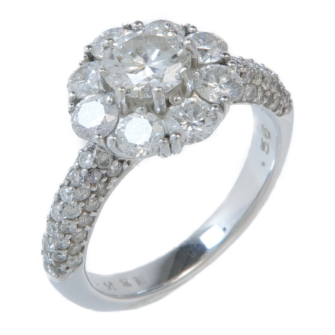 JEWELRY 18K White Gold Diamond Ring Size 6.25: JEWELRY 18K White Gold Diamond Ring Size 6.25 This exquisite diamond ring is crafted from 18K white gold, providing a stunning and elegant look. The ring features a clear diamond that adds brilliance 