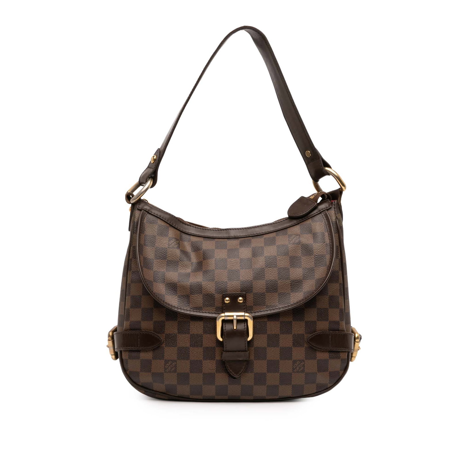 Louis Vuitton Highbury Shoulder Bag in Damier Ebene Canvas Brown: Louis Vuitton Highbury Shoulder Bag in Damier Ebene Canvas Brown The Louis Vuitton Damier Ebene Highbury features a damier canvas exterior with a flat leather strap and a top zip closure. It includes 