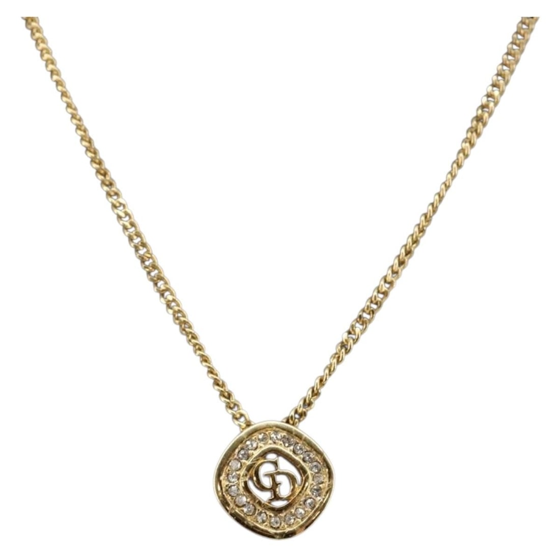 Christian Dior Gold Metal Necklace Made in Germany: Christian Dior Gold Metal Necklace Made in Germany This stunning Christian Dior necklace is crafted from high-quality metal in a luxurious gold tone. Measuring approximately 44 cm (17.3 inches) in tot
