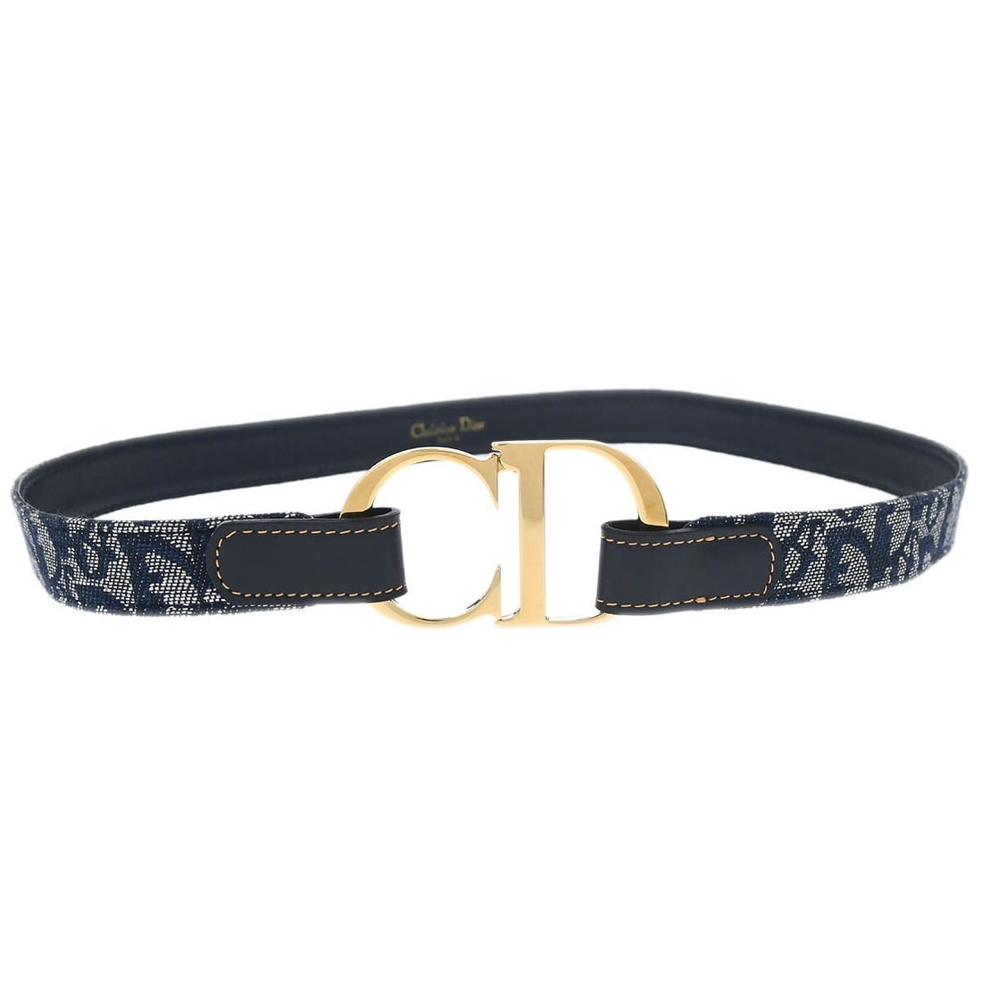 Navy Trotter Belt by Christian Dior for Women Size 83 Vintage: Navy Trotter Belt by Christian Dior for Women Size 83 Vintage This vintage Christian Dior Trotter belt is crafted for women in a classic navy color. Made in France, it features a timeless design that 
