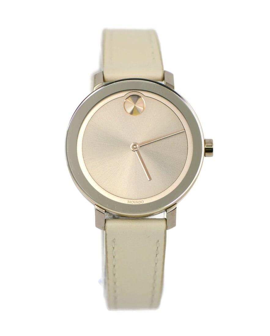 Authentic Movado Bold Stainless Steel Watch 34MM Ref 3600642: Authentic Movado Bold Stainless Steel Watch 34MM Ref 3600642 This Movado Bold wristwatch combines style and functionality with its sleek stainless steel case and analog display. The model, Movado Bold
