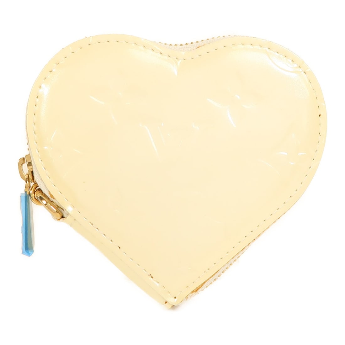 Louis Vuitton Monogram Vernis Ivory Coin Purse GHW M91918: Louis Vuitton Monogram Vernis Ivory Coin Purse GHW M91918 This Louis Vuitton coin purse features the iconic Monogram Vernis design in a beige enamel finish. Crafted in France, it is designed for women