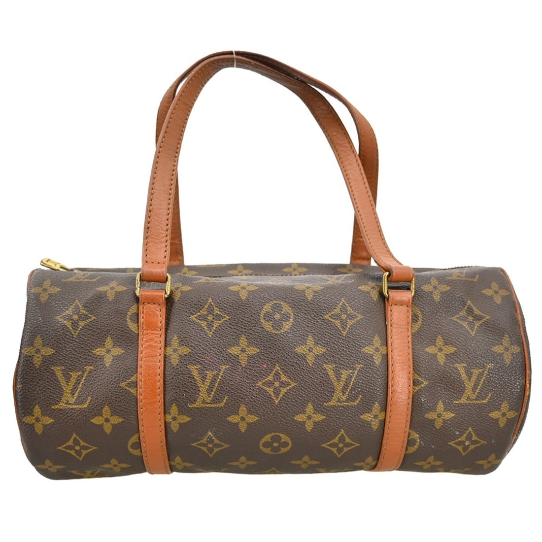 Louis Vuitton Papillon Monogram Canvas Handbag: Louis Vuitton Papillon Monogram Canvas Handbag This Louis Vuitton Papillon Handbag features the iconic Monogram canvas in brown, designed for women. Crafted in France, the bag displays visible signs o