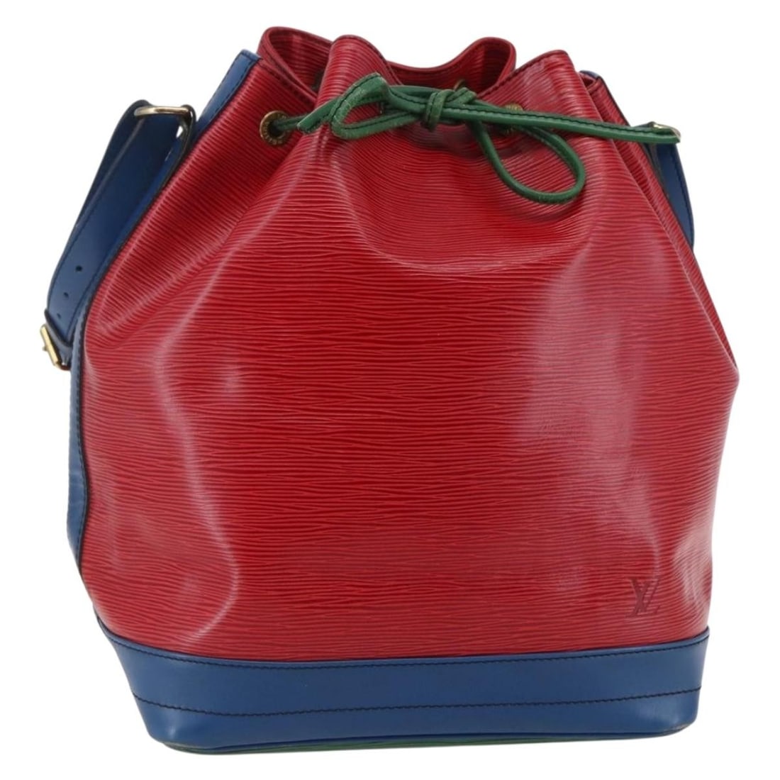 Louis Vuitton Epi Leather Multicolor Noe Shoulder Bag: Louis Vuitton Epi Leather Multicolor Noe Shoulder Bag This Louis Vuitton Tricolor Noe handbag is crafted from Epi leather featuring a multicolor design. Designed for women, it offers a spacious interi