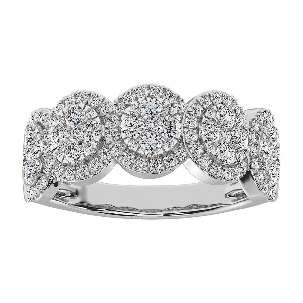 14K Rose Gold 1 Ct.Tw. Diamond Fashion Ring: 14K Rose Gold 1 Ct.Tw. Diamond Fashion Ring 14k White Gold Stone Color: G-h Stone Clarity: I1 Each ring is presented in standard size 6.5. Complimentary resizing is available between sizes 510 (in 1/4