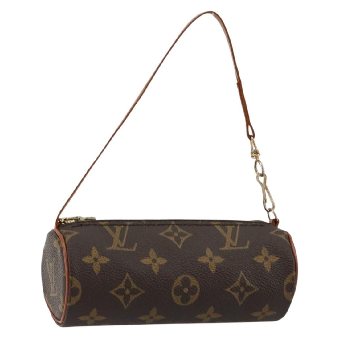 Louis Vuitton Papillon Pochette Brown Monogram Canvas Bag: Louis Vuitton Papillon Pochette Brown Monogram Canvas Bag This Louis Vuitton Papillon Pochette features the iconic Monogram canvas in a classic brown color. Designed for women, the bag is crafted in F