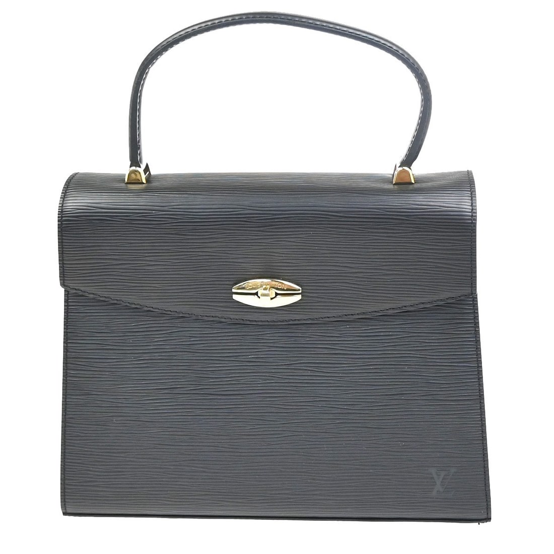 Louis Vuitton Black Epi Leather Malesherbes Women's Bag: Louis Vuitton Black Epi Leather Malesherbes Women's Bag This Louis Vuitton Malesherbes handbag is crafted from black Epi leather and designed for women. Made in France, it features a structured silhou
