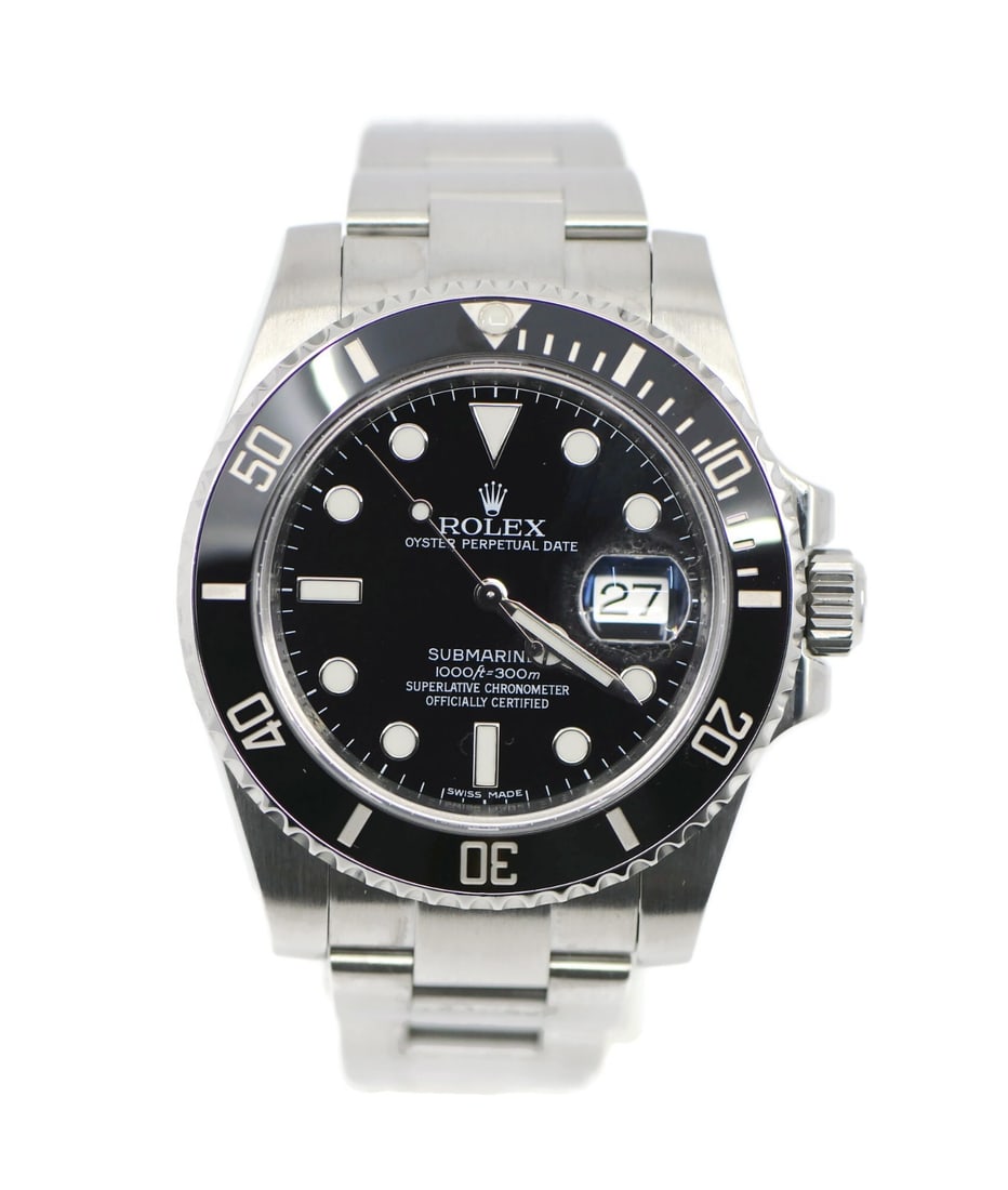 Rolex Submariner 116610LN Black Dial Stainless Steel Automatic Watch: Rolex Submariner 116610LN Black Dial Stainless Steel Automatic Watch This Rolex Submariner reference 116610LN is a luxury stainless steel wristwatch featuring a black dial and unidirectional rotating 
