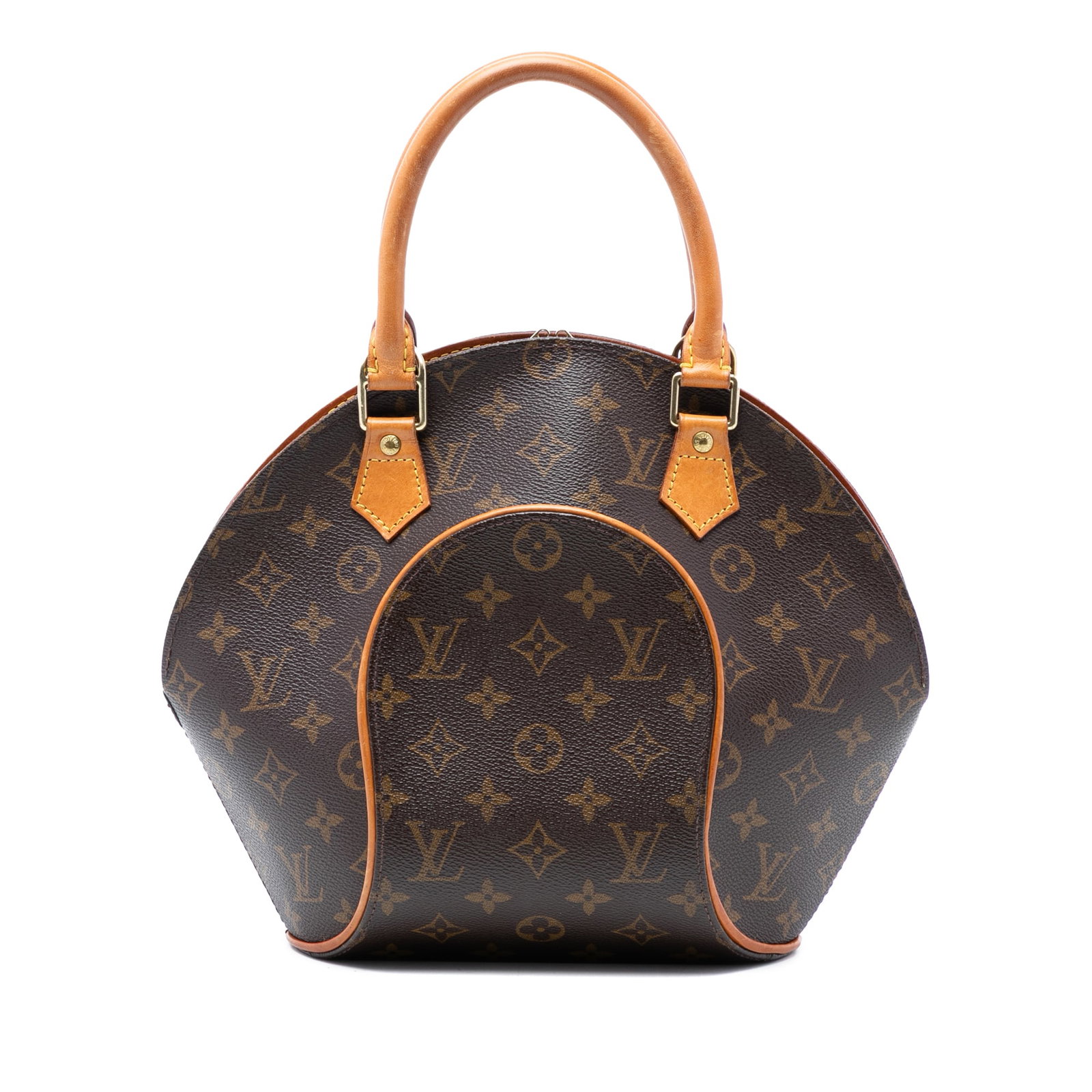 Louis Vuitton Ellipse PM Monogram Canvas Bag: Louis Vuitton Ellipse PM Monogram Canvas Bag The Louis Vuitton Monogram Ellipse PM is a structured handbag crafted from the iconic monogram canvas with vachetta leather trim and rolled vachetta leathe