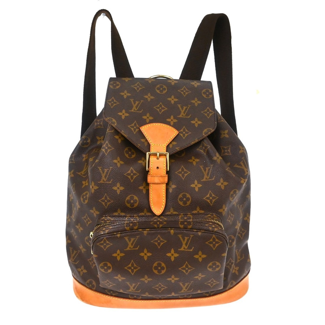 Louis Vuitton Montsouris GM Monogram Canvas Backpack: Louis Vuitton Montsouris GM Monogram Canvas Backpack This Louis Vuitton Montsouris GM backpack features the signature monogram canvas leather exterior with beige straps and brown canvas lining. Design