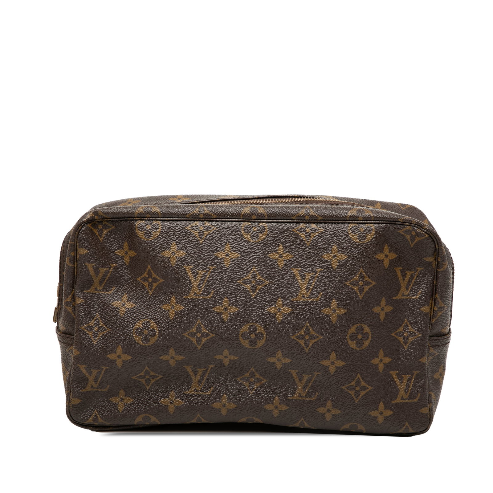 Louis Vuitton Monogram Canvas Zip Pouch Trousse Toilette 28: Louis Vuitton Monogram Canvas Zip Pouch Trousse Toilette 28 This Louis Vuitton Monogram Trousse Toilette 28 features the iconic monogram canvas exterior, a top zip closure, and an interior slip pocket