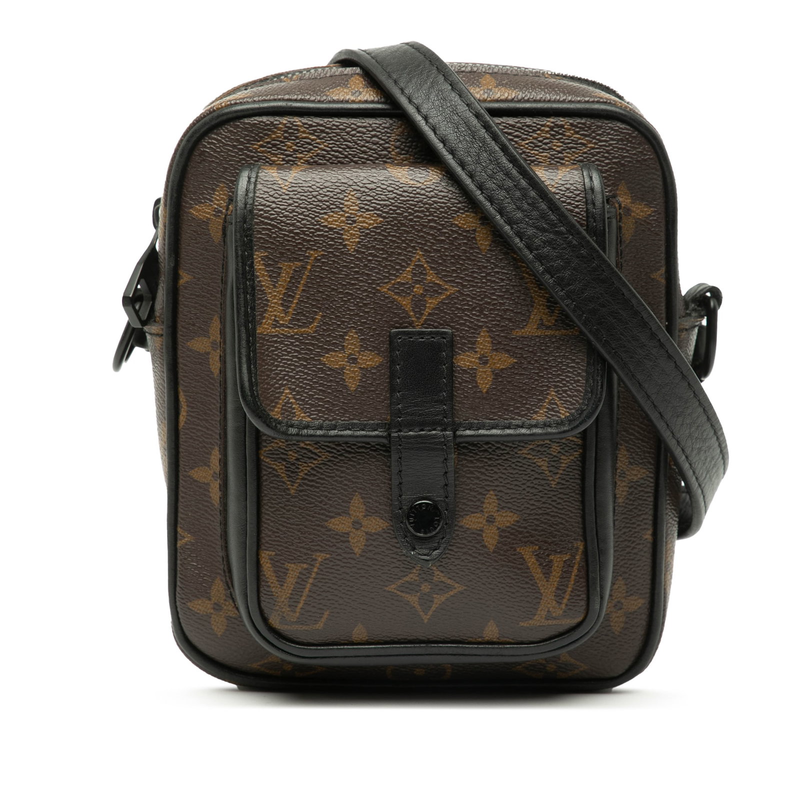 Louis Vuitton Christopher Monogram Macassar Crossbody Bag with Leather Trim (1 of 6)