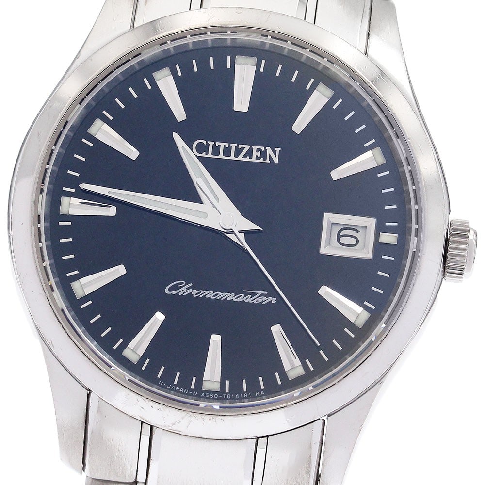 Citizen The Citizen titanium quartz date wristwatch CTQ57-0955: Citizen The Citizen titanium quartz date wristwatch CTQ57-0955 This Citizen The Citizen Perpetual Calendar Quartz wristwatch features a titanium case and band with a black dial. Designed for men, it o