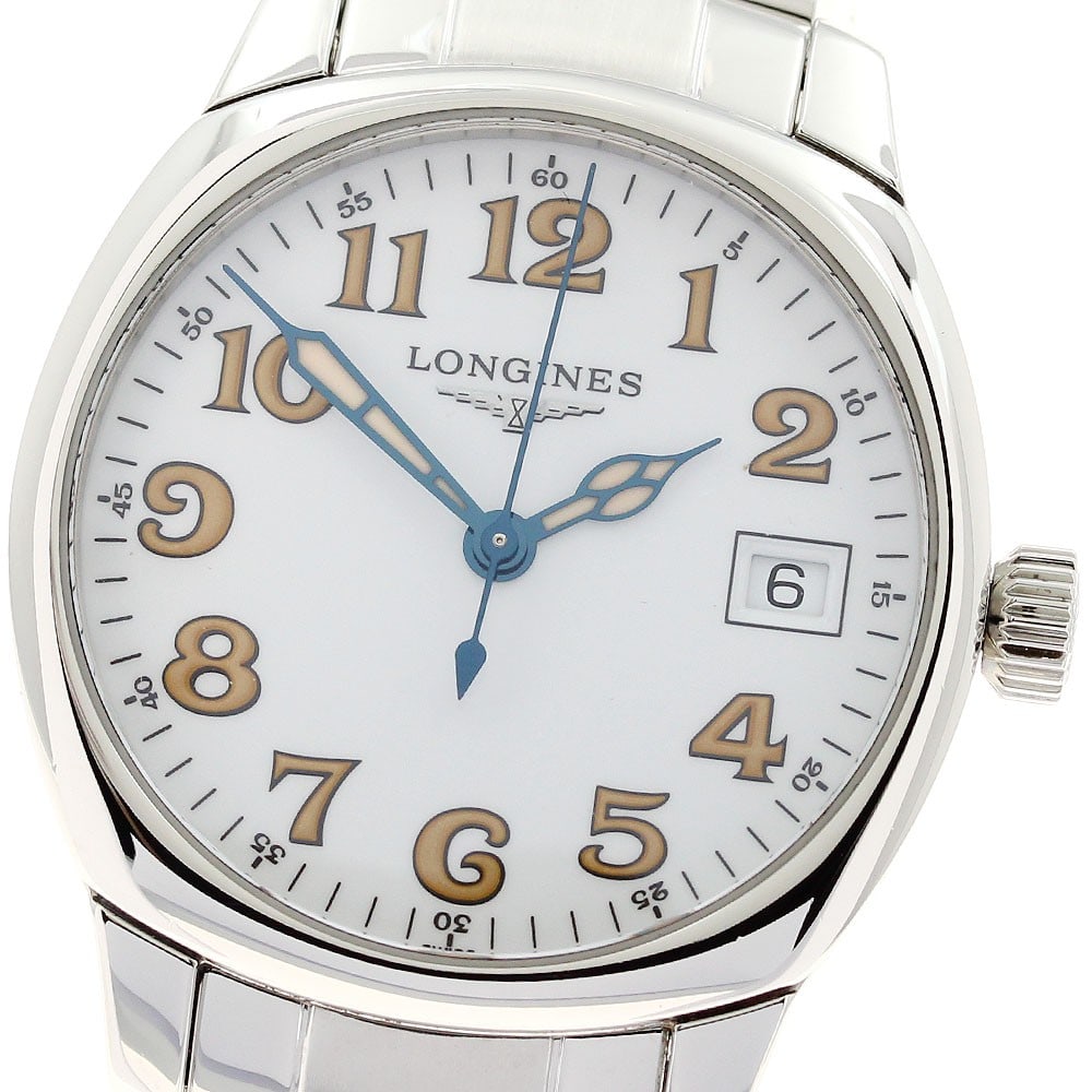 Longines Spirit Date Quartz Unisex Stainless Steel Wristwatch L2.198.4 (1 of 6)