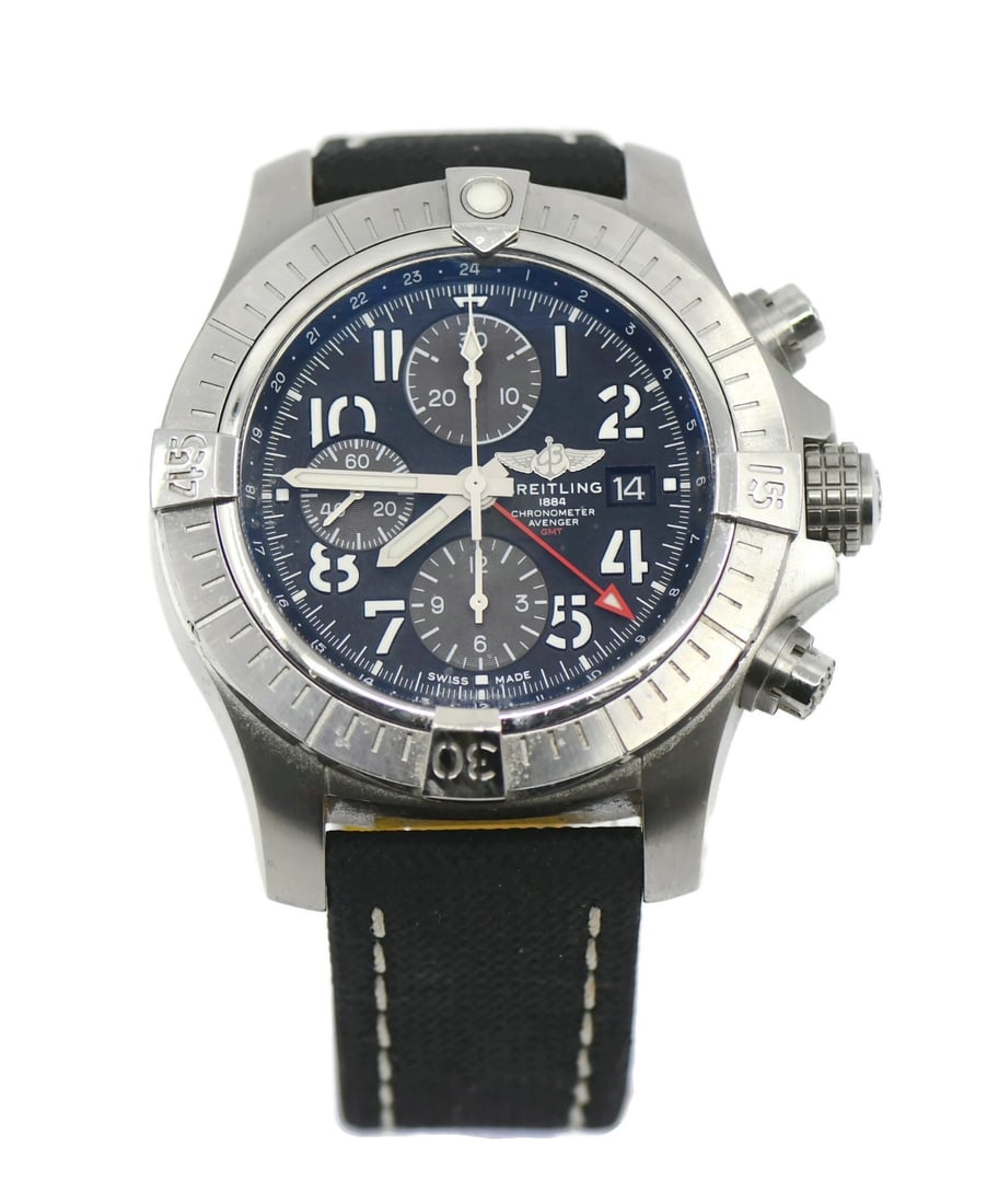 Avenger GMT Stainless Steel 45mm Chronograph Wristwatch Ref A24315 With Box (1 of 5)