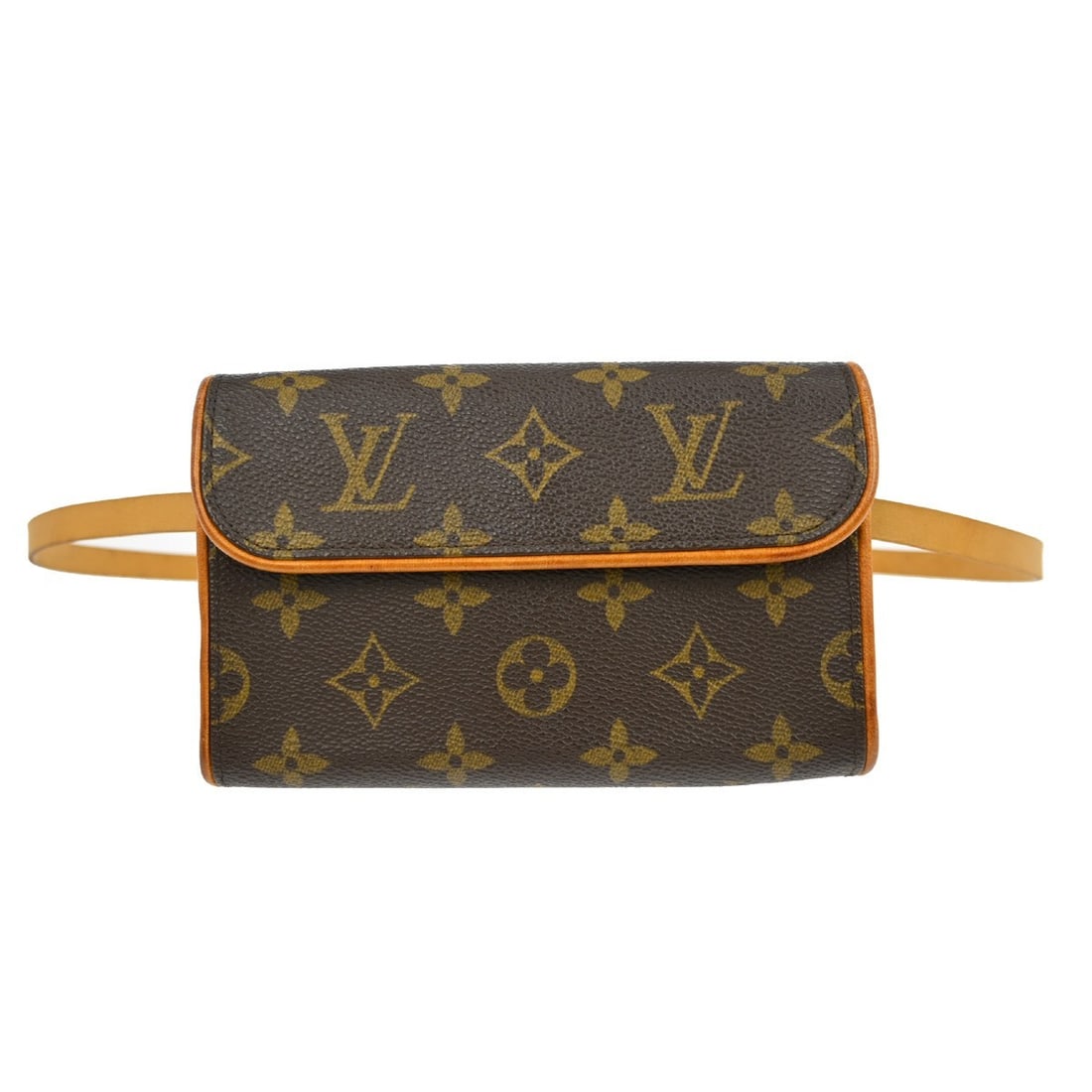 Louis Vuitton Monogram Pochette Florentine Bum Bag M51855: Louis Vuitton Monogram Pochette Florentine Bum Bag M51855 This Louis Vuitton Pochette Florentine bum bag features the iconic Monogram canvas leather exterior with a brown adjustable leather strap and 