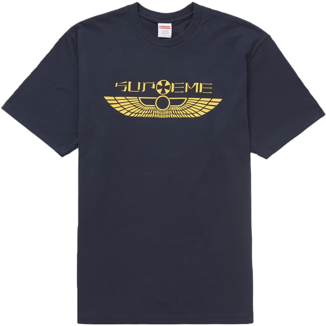 Navy Wings Graphic T Shirt by Supreme Size XXL: Navy Wings Graphic T Shirt by Supreme Size XXL The Supreme Wings Navy Tee is an un-used and unworn t-shirt featuring a navy colorway. It is offered in size XXL. Specifications Brand: Supreme Model: Wi
