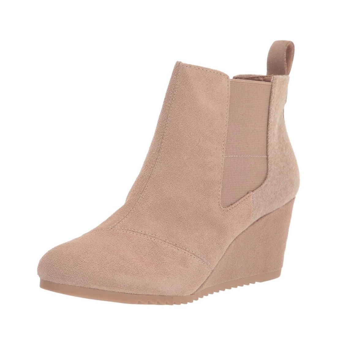 TOMS Bailey Women's Suede Wedge Ankle Boots Warm Taupe Size 10: TOMS Bailey Women's Suede Wedge Ankle Boots Warm Taupe Size 10 Introducing the TOMS Bailey Women's Wedge Ankle Boots in Warm Taupe, size 10. These chic and comfortable boots are designed for versatile