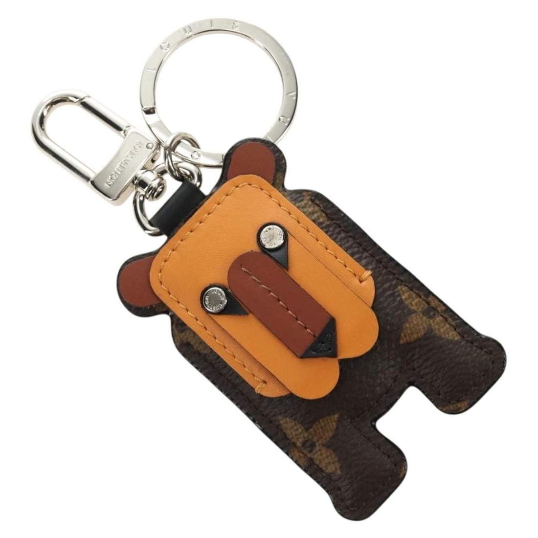 Louis Vuitton Tiger Monogram Canvas Bag Charm MP1996: Louis Vuitton Tiger Monogram Canvas Bag Charm MP1996 This Louis Vuitton Monogram Porte Cles Animal Tiger bag charm is crafted from the brand's signature Monogram Canvas. Designed for women, it feature