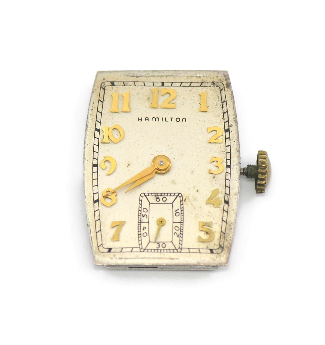 Hamilton Cal 982 Mechanical Manual Watch Movement: Hamilton Cal 982 Mechanical Manual Watch Movement This is a pre-owned Hamilton Caliber 982 mechanical (manual) movement. Manufactured in Switzerland, this movement measures 24 x 18 mm. It is designed 