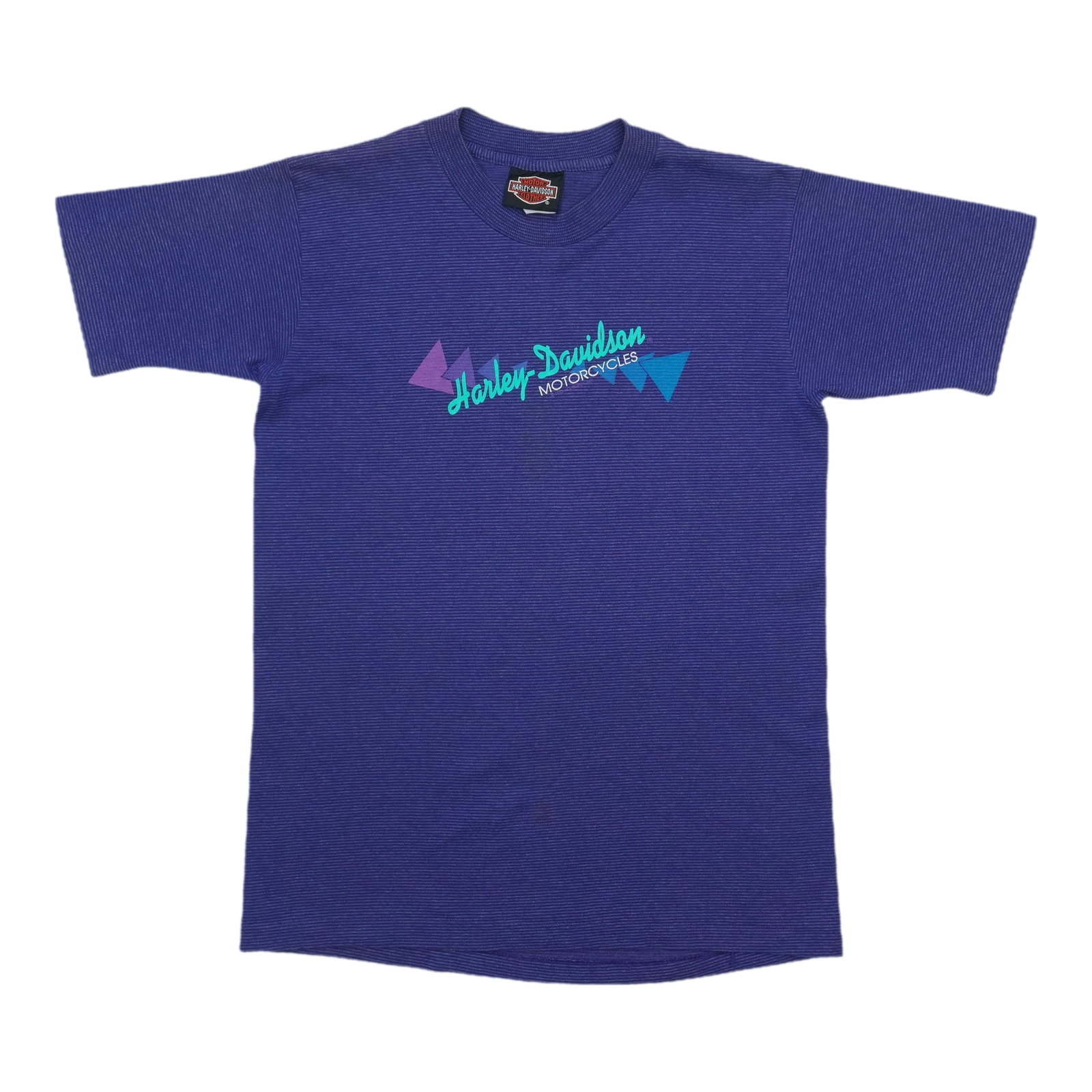 Purple 1992 Harley Davidson Cotton Vintage Shirt: Purple 1992 Harley Davidson Cotton Vintage Shirt This is an original vintage 1992 Harley Davidson shirt, not a modern reproduction. Made from 100% cotton, the shirt features a purple color and is in e