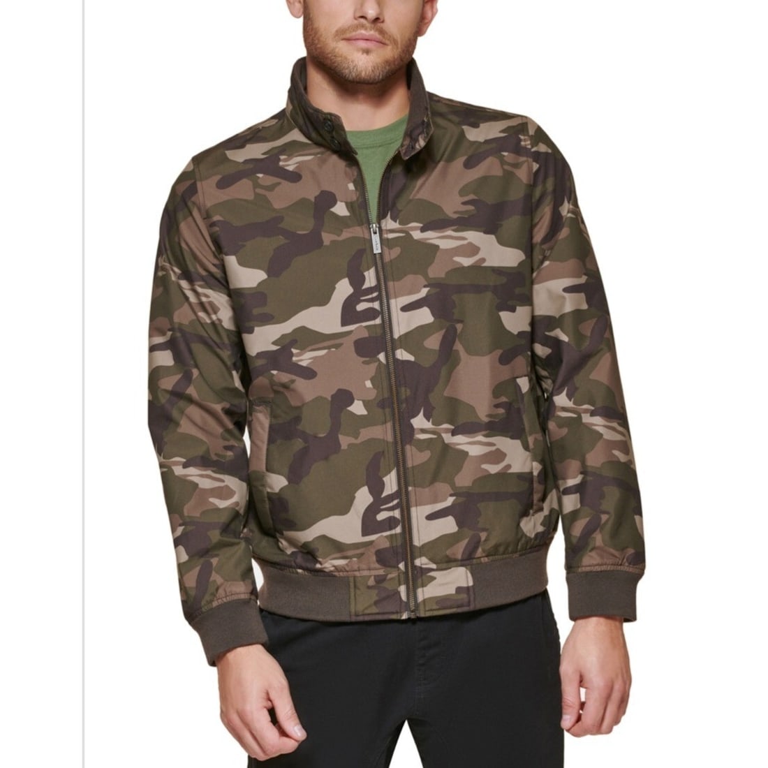 Club Room Men's Regular-Fit Lightweight Camouflage Bomber Jacket (1 of 3)