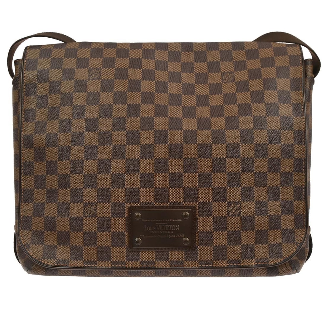 Louis Vuitton Brooklyn GM Damier canvas shoulder bag: Louis Vuitton Brooklyn GM Damier canvas shoulder bag This Louis Vuitton Damier Brooklyn GM Messenger Bag features a classic brown Damier canvas exterior and a medium-sized silhouette, ideal for casual