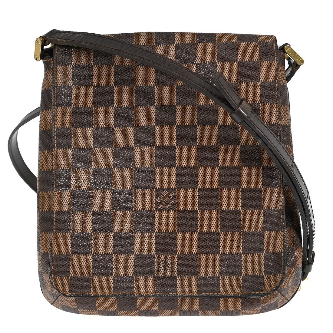 Louis Vuitton Damier Canvas Musette Salsa Long Strap Shoulder Bag: Louis Vuitton Damier Canvas Musette Salsa Long Strap Shoulder Bag This Louis Vuitton Musette Salsa Long Shoulder Bag features the signature Damier canvas leather in a classic brown check pattern. The 