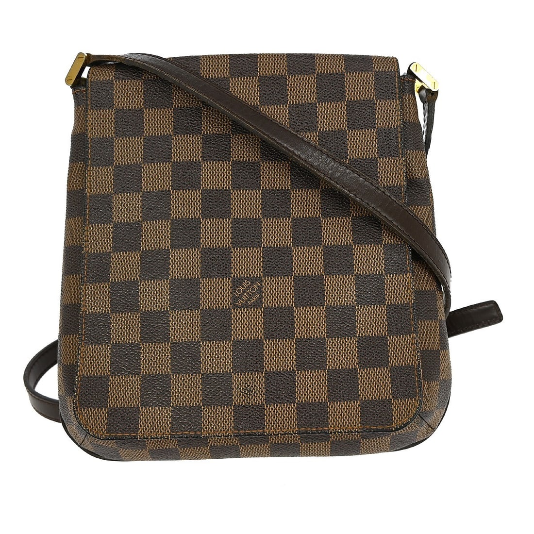 Louis Vuitton Damier Canvas Musette Salsa Long Strap Shoulder Bag: Louis Vuitton Damier Canvas Musette Salsa Long Strap Shoulder Bag This Louis Vuitton Musette Salsa Long Shoulder Bag features the brand's signature Damier canvas leather in brown, complemented by an a