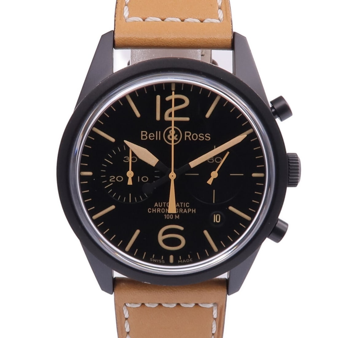 Bell and Ross BR126 Heritage Automatic Black Dial Stainless Steel Wristwatch: Bell and Ross BR126 Heritage Automatic Black Dial Stainless Steel Wristwatch This Bell & Ross 126 Heritage BR126-94-SC is a men's automatic wristwatch featuring a stainless steel case and band. The wa