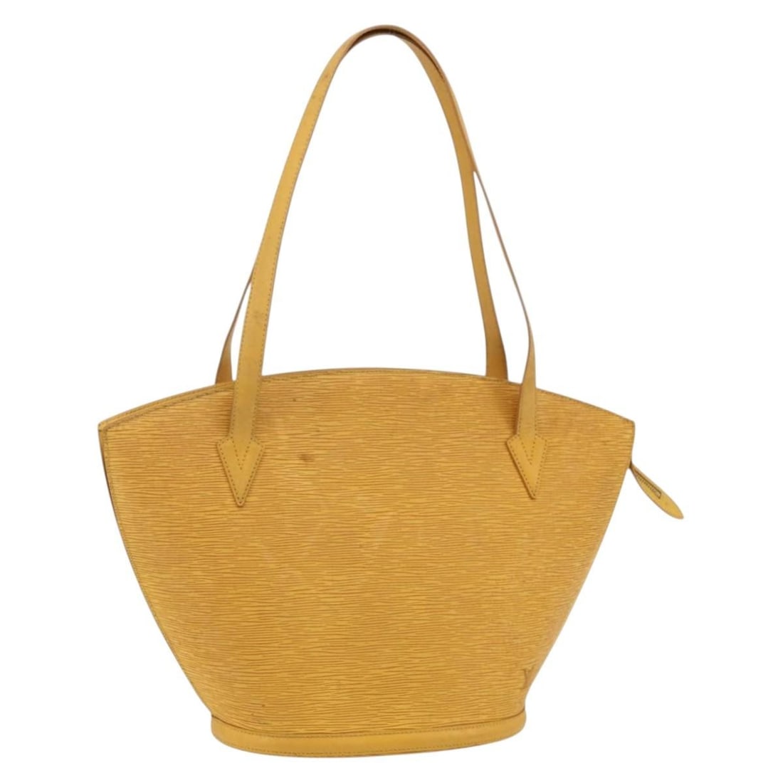 Louis Vuitton Saint Jacques yellow leather tote bag: Louis Vuitton Saint Jacques yellow leather tote bag This Louis Vuitton Saint Jacques handbag is crafted from yellow Epi leather and features a structured silhouette. Designed for women, it offers a sp