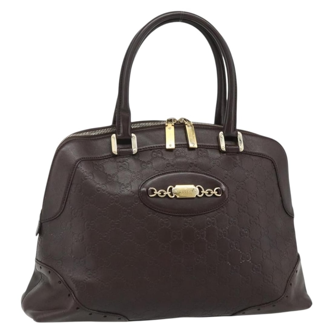 Guccissima Brown Canvas Tote by Gucci: Guccissima Brown Canvas Tote by Gucci This Gucci Guccissima shoulder bag features a classic brown canvas exterior with the iconic Guccissima pattern. Designed for women, the bag offers ample space and