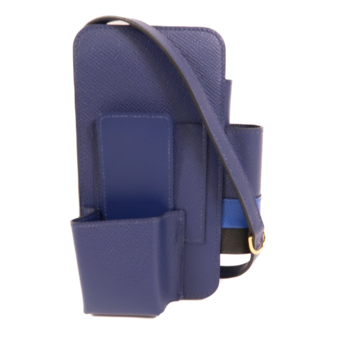 Hermesway Epsom Leather Purple Shoulder Bag: Hermesway Epsom Leather Purple Shoulder Bag This Hermes Hermesway shoulder bag is crafted from Epsom calfskin leather in a striking purple hue. Designed for both men and women, it offers a sleek and c