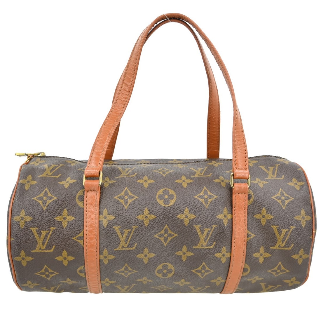 Louis Vuitton Papillon Brown Monogram Canvas Handbag 31cm x 15cm x 15cm: Louis Vuitton Papillon Brown Monogram Canvas Handbag 31cm x 15cm x 15cm This Louis Vuitton Papillon handbag features the iconic monogram canvas in brown, complemented by leather accents. Designed for 