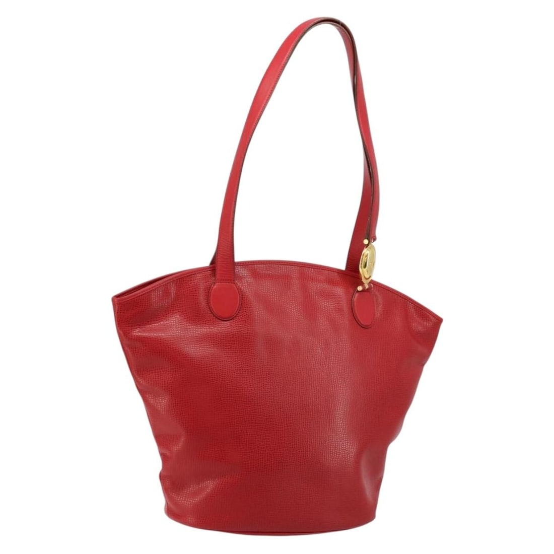 Christian Dior red leather tote bag made in France: Christian Dior red leather tote bag made in France This Christian Dior tote bag is crafted from red and gold leather, offering a stylish and versatile accessory for women. Made in France, the bag feat
