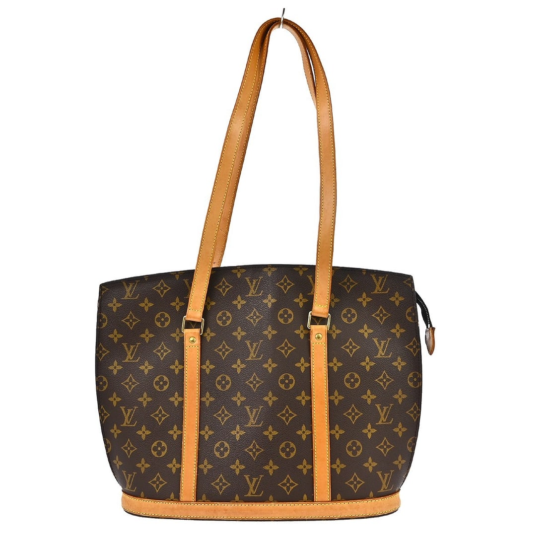 Louis Vuitton Babylone Monogram Canvas Tote Bag M51102: Louis Vuitton Babylone Monogram Canvas Tote Bag M51102 This vintage Louis Vuitton Babylone hand tote bag features the iconic monogram canvas leather exterior in brown, complemented by beige double lea
